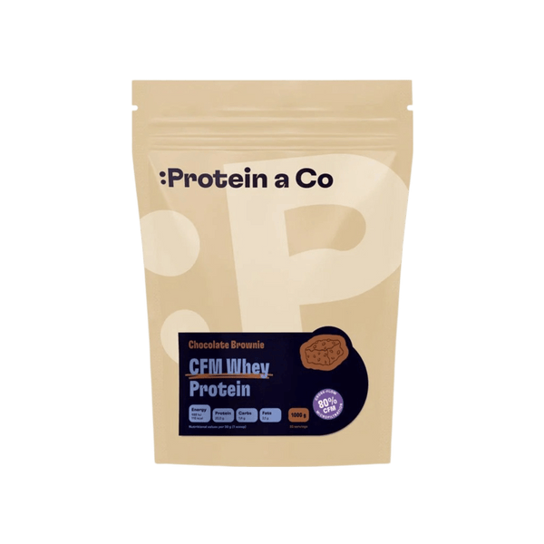 CFM WHEY PROTEIN 80 1 kg – Chocolate brownie - FitMar.cz
