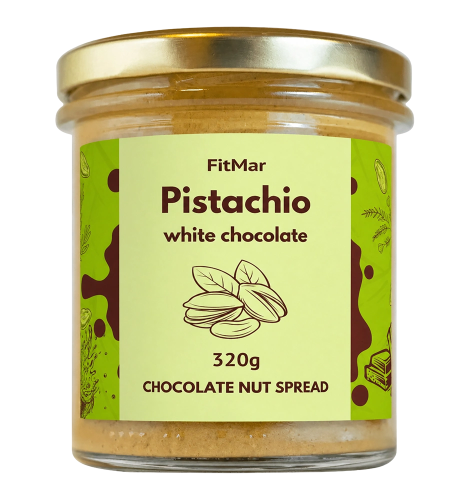 Pistaziencreme mit weißer Schokolade –