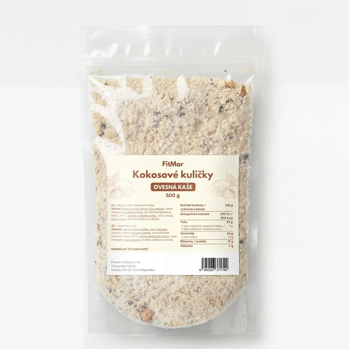 FitMar Haferbrei Kokosnussbällchen 500 g