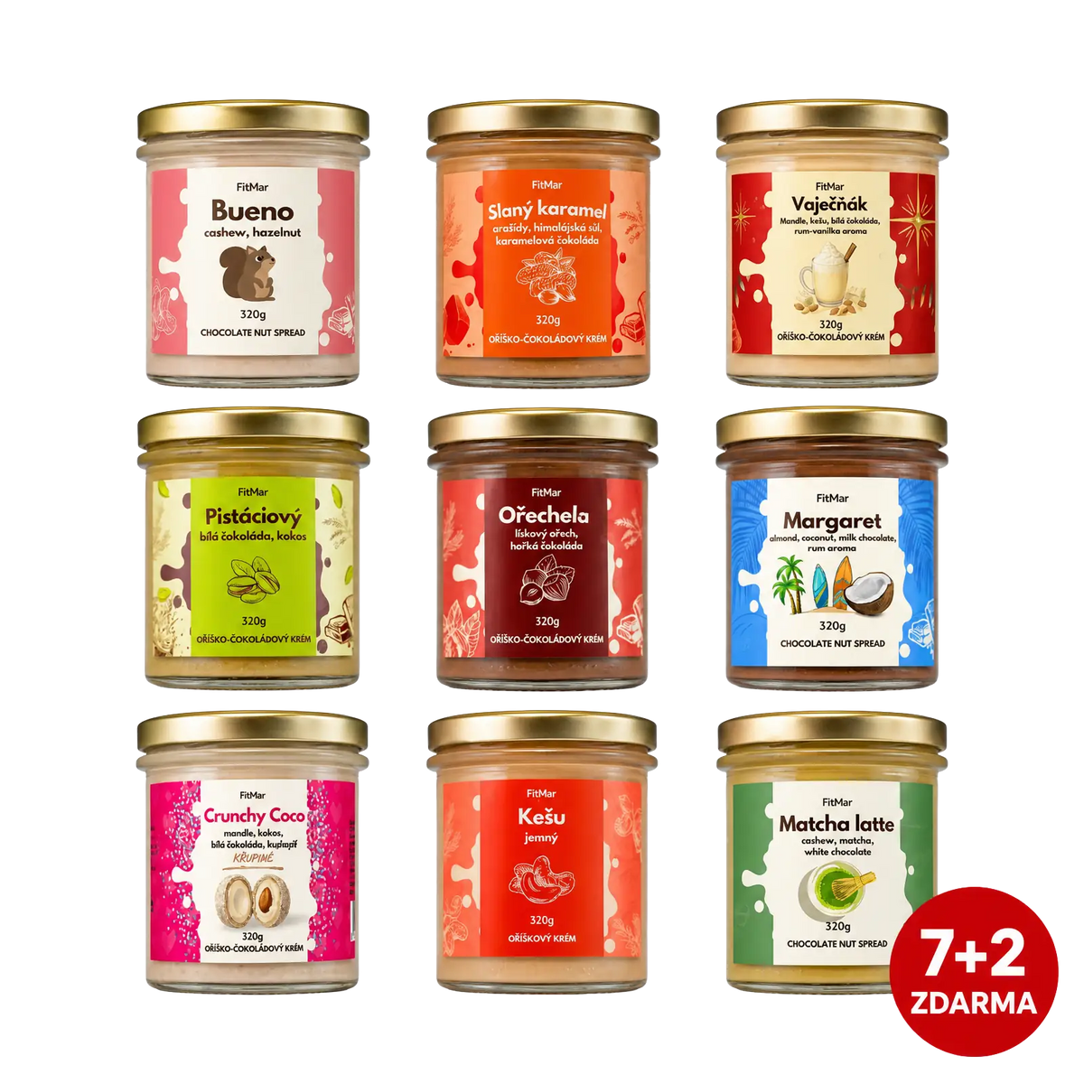 Probierpaket mit Cremes 8 x 190g