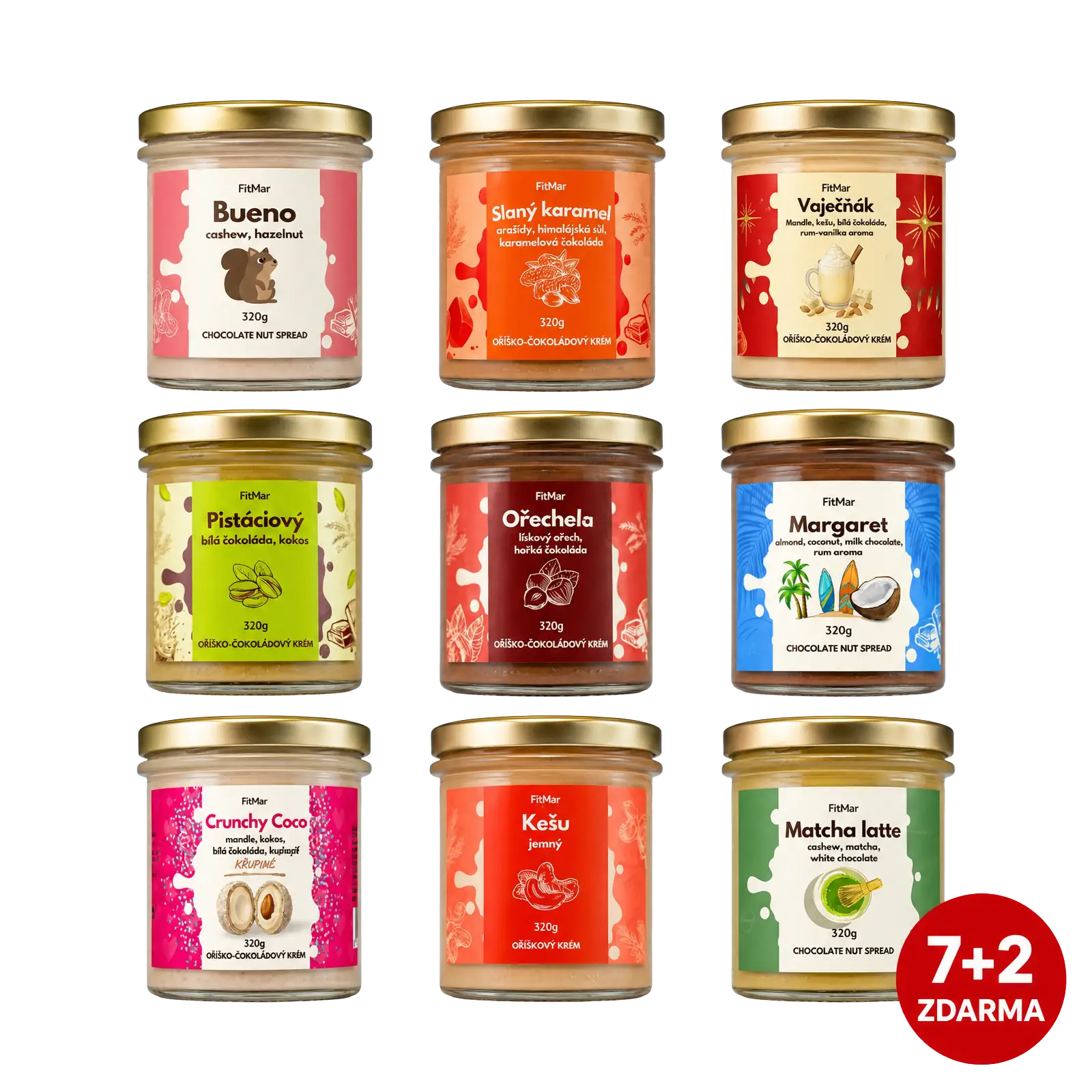 Probierpaket mit Cremes 8 x 190g